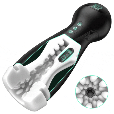 Evolution-8 Sucking 10 Vibrating One Touch Orgasm Digital Vacuum Masturbator
