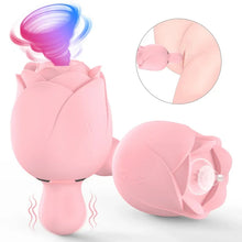 Load image into Gallery viewer, Sucking Tapping And Vibrating Rose Toy