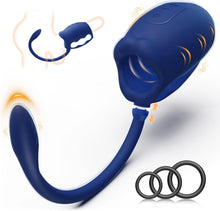 Load image into Gallery viewer, 3 in 1 Penis Vibrator Male Masturbator with Detachable Butt Plug and Cock Ring