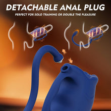 Load image into Gallery viewer, 3 in 1 Penis Vibrator Male Masturbator with Detachable Butt Plug and Cock Ring